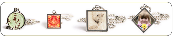 Personalized Framed Crystal Pendants