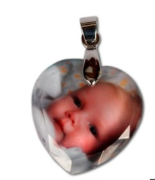 Personalized Heart Shaped Crystal Pendant