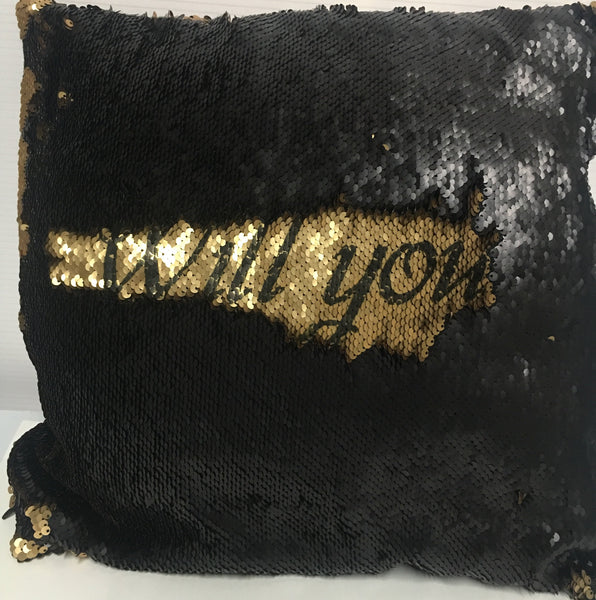 Will You Marry Me? Secret Message Pillow