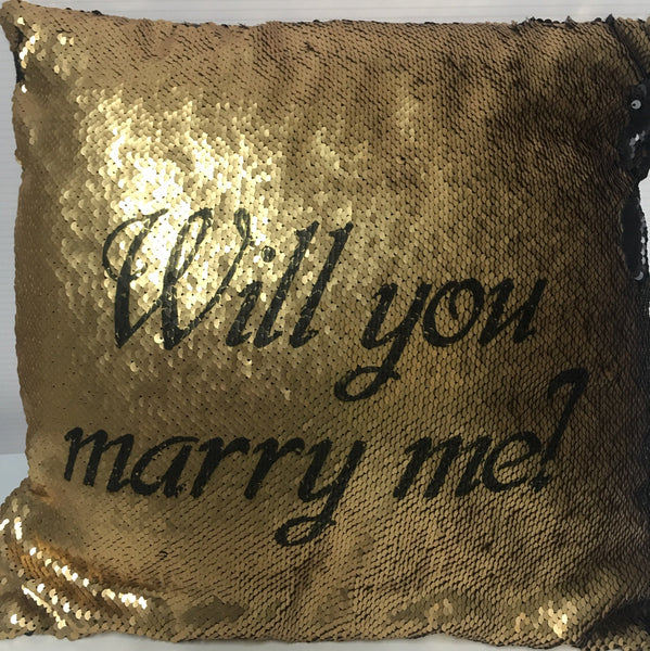 Will You Marry Me? Secret Message Pillow