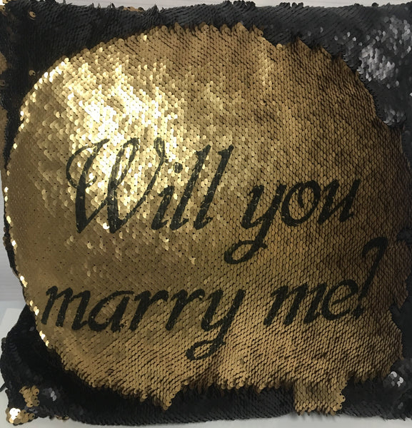 Will You Marry Me? Secret Message Pillow